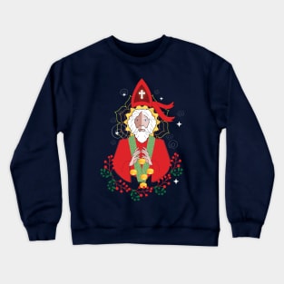 Saint Nicholas bringing presents for everyone Crewneck Sweatshirt